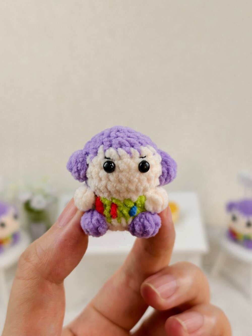Handmade Amigurumi Crochet Tiny Buzz Lightyear Plushie